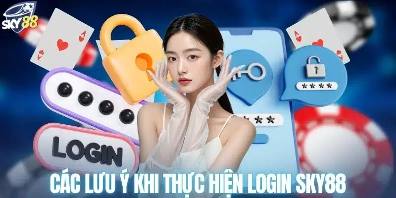 Các lưu ý cần ghi nhớ khi thực hiện login SKY88